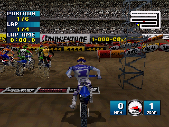 Jeremy McGrath Supercross 2000 - PlayStation game screenshot (2000) by Acclaim